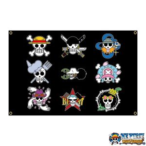 All Jolly Roger Straw Hat Member Flags