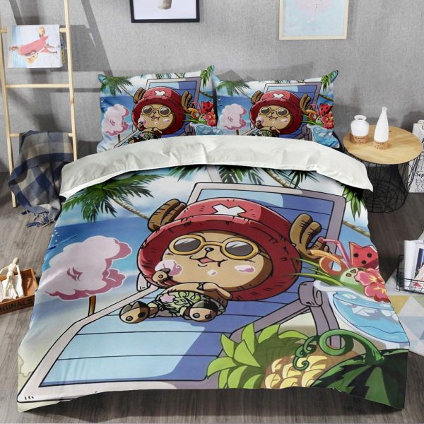 Bedding Sheets Print Chopper Relax In Beach 4PCS