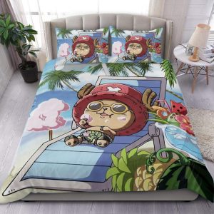 Bedding Sheets Print Chopper Relax In Beach 4PCS