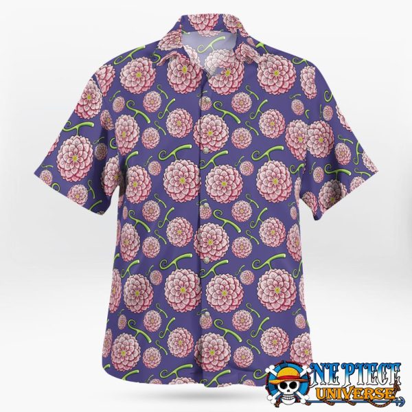 Devil Fruit Hana Hana No Mi Button Up Hawaiian Shirt