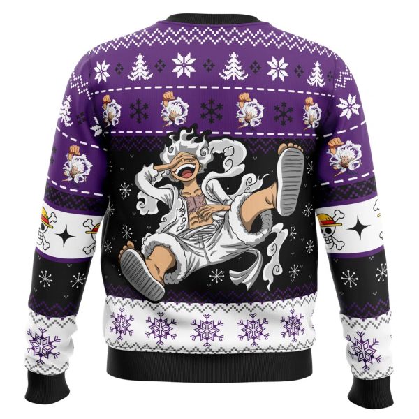 Luffy Gear 5 Christmas Ugly Sweater