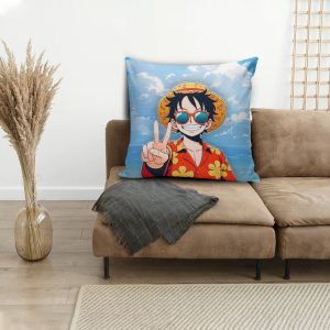 Luffy at the Beach Pillow Case