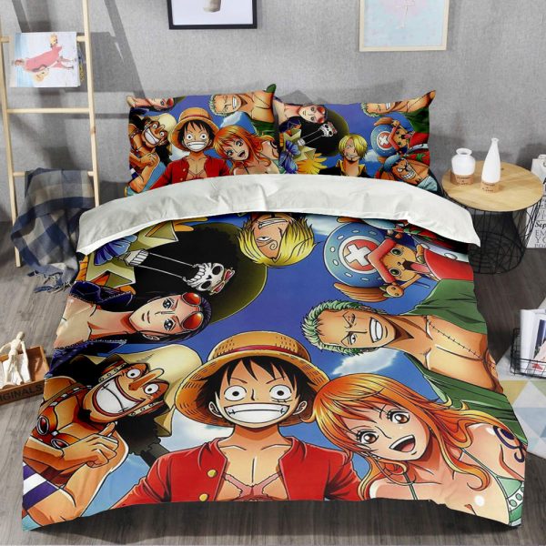 Most Popular One Piece Straw Hat Crew Character Bedspread Sets