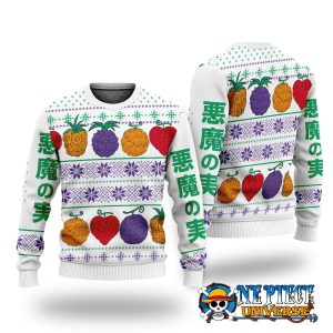 One Piece Devil Fruits Ugly Christmas Sweater