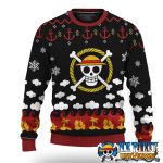 Straw Hat Logo Ugly Christmas Sweater