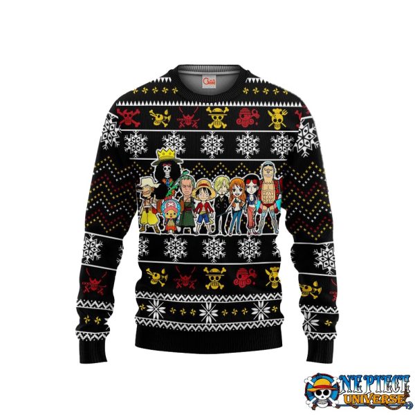 Straw Hat Pirates ugly Christmas Sweater Front