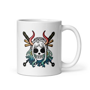 Yamato Yolly Roger White glossy mug