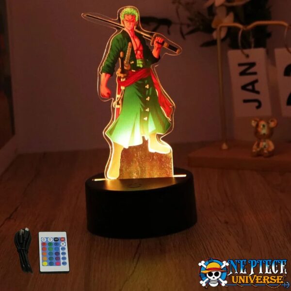 Zoro Figure 3D Lamp