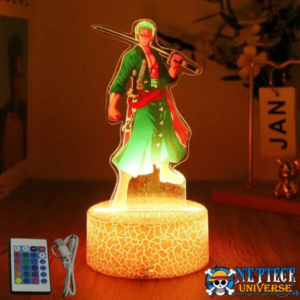 Zoro Figure 3D Lamp