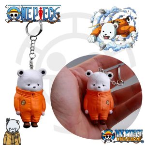 one piece chibi keychain bepo