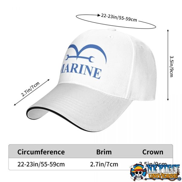 one piece marine baseball cap