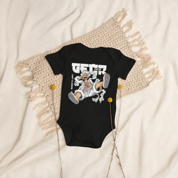 Luffy Gear 5 Fith Organic cotton baby bodysuit