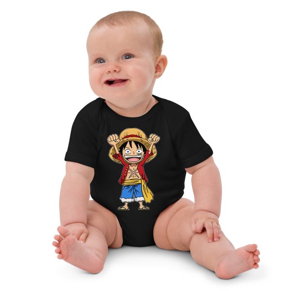 One Piece Funny Luffy cotton baby bodysuit