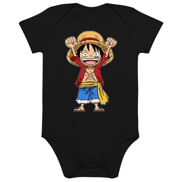 One Piece Funny Luffy cotton baby bodysuit