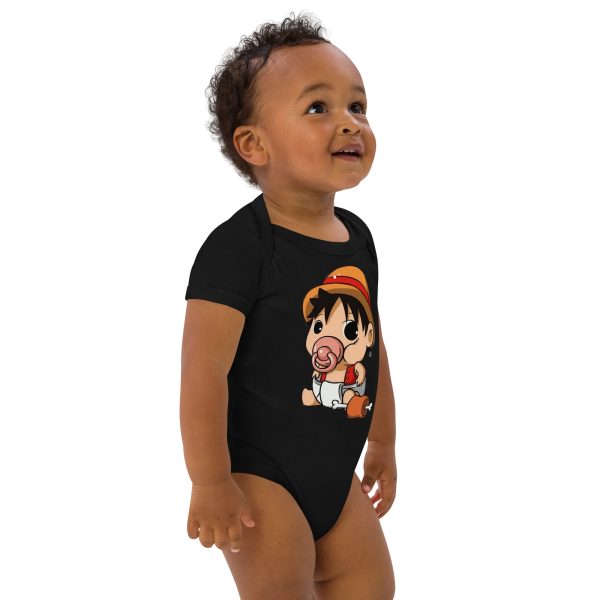 Baby Monkey D. Luffy Organic cotton baby bodysuit