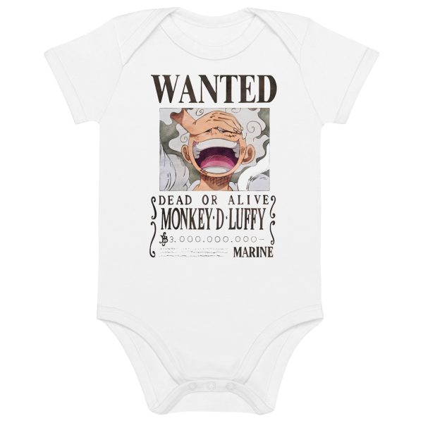 One Piece Luffy Gear 5 Cotton Anime Baby Clothes Onesie