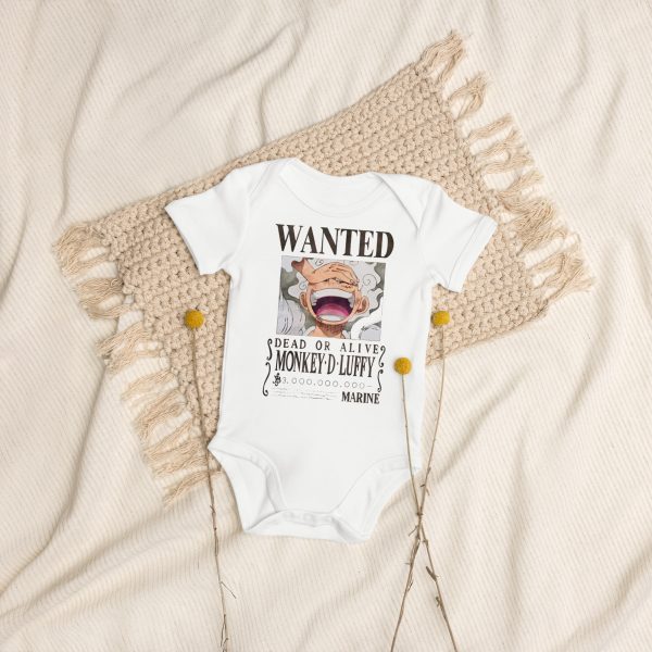 One Piece Luffy Gear 5 Cotton Anime Baby Clothes Onesie