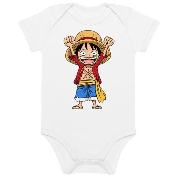 One Piece Funny Luffy cotton baby bodysuit