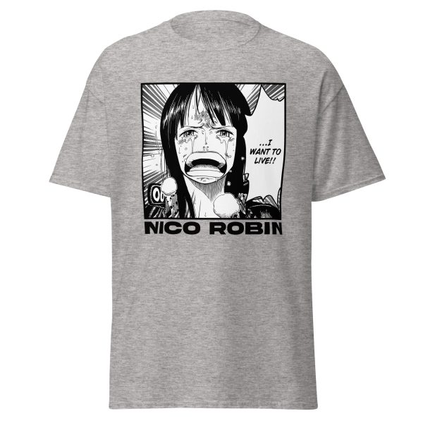 Nico Robin I Want To Live Manga T-Shirt