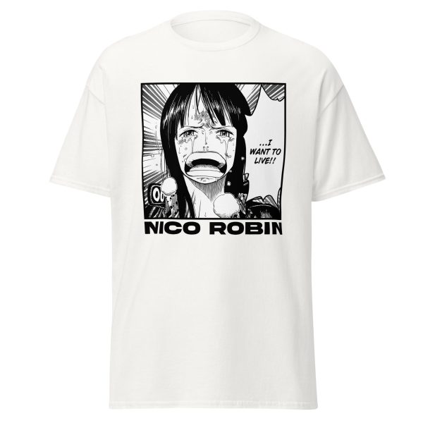 Nico Robin I Want To Live Manga T-Shirt