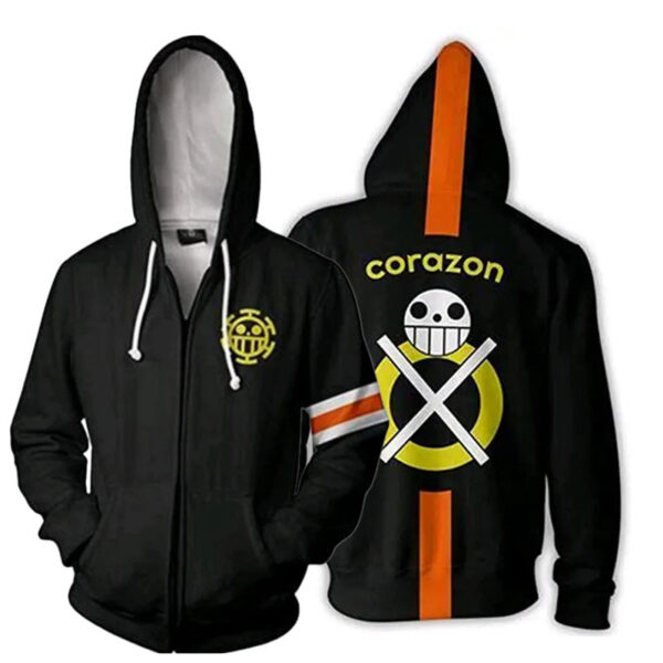 Corazon x Law Zipper Hoodie