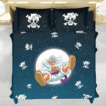 One Piece Luffy Gear 5 Moon Sheet Bed Set