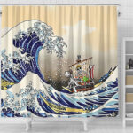 Going Merry Anime One Piece Shower Curtain