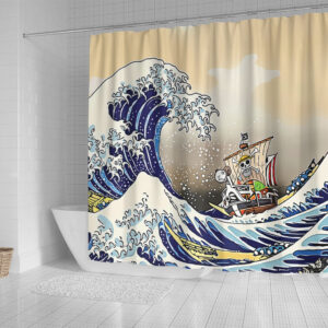 Going Merry Anime One Piece Shower Curtain