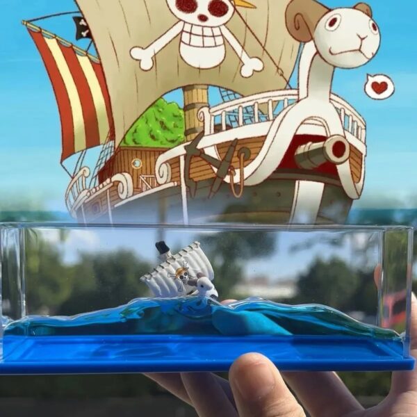 Going Merry vs Thousand Sunny Fluid Drift Bottle