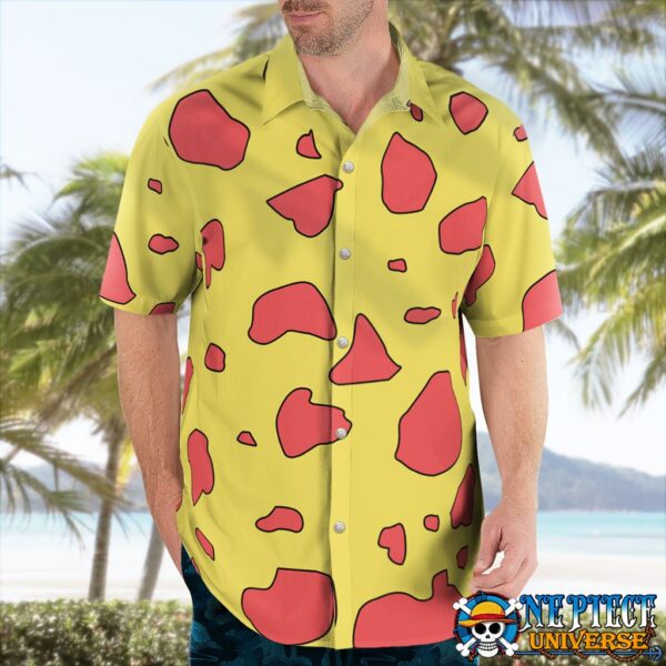 Law One Piece Film Red Outfit Pattern Hawaiian Shirt