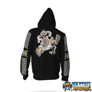 Luffy 5th Gear Anime Hoodie with Zipper