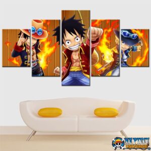 Luffy Ace Sabo Wall Art