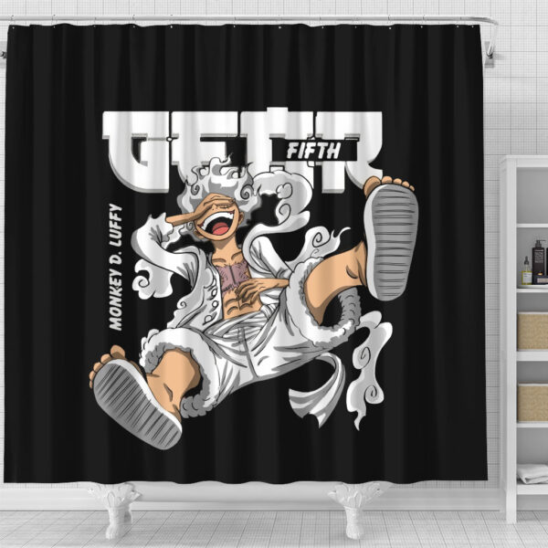 Luffy Gear 5 FIfth Shower Curtain