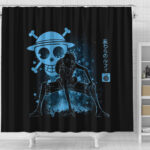 One Piece Luffy Gear 2 Shower Curtain