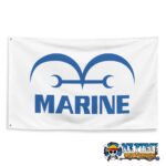 One Piece Marine Flag Logo Jolly Roger