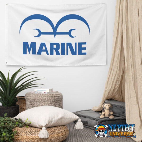 One Piece Marine Flag Logo Jolly Roger