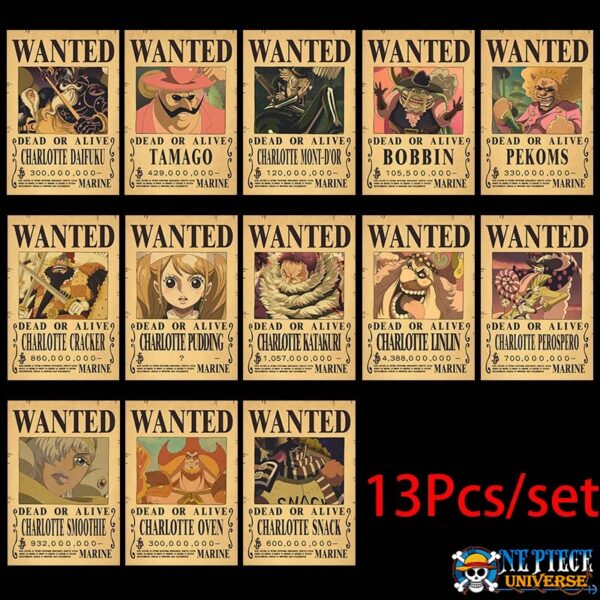 One Piece Pirates Wanted Poster