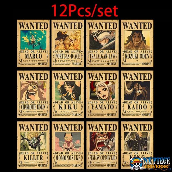 One Piece Pirates Wanted Poster