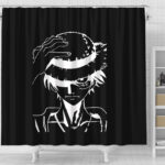 One Piece Shower Curtain Luffy Straw Hat