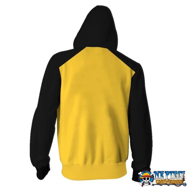 One Piece Trafalgar Law Yellow Zip up Hoodie