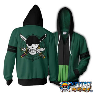 Roronoa Zoro Hoodie with Zipper