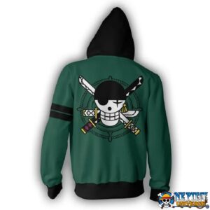 Roronoa Zoro Hoodie with Zipper