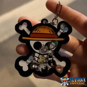 Straw Hat Jolly Roger Keychain