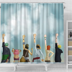 Straw Hats Arm Nakama Shower Curtain