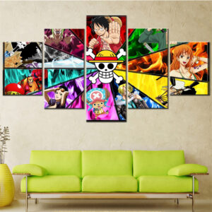 one piece team wall art canvas